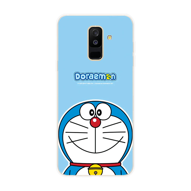 Ốp lưng TPU mềm Samsung Galaxy A6 A6+ Plus A7 A8 A8+ Plus A9 2018 Doraemon hoa văn