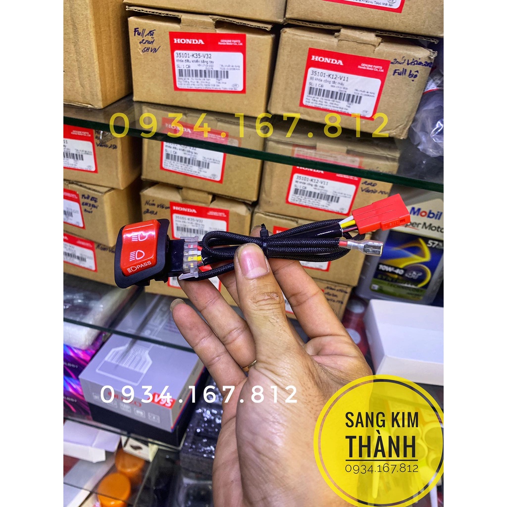 Công Tắc Passing Sh Dùng Độ Passing Pha Cho Xe Honda