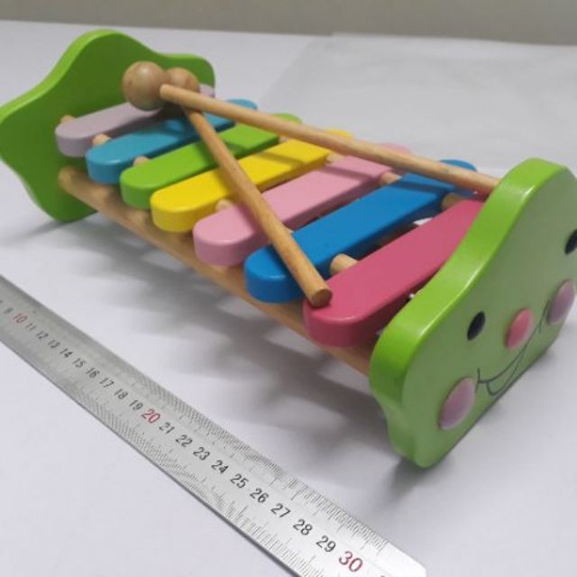 Đồ chơi gỗ xịn : Đàn 7 thanh ( Dài 30cm x rộng 20cm)