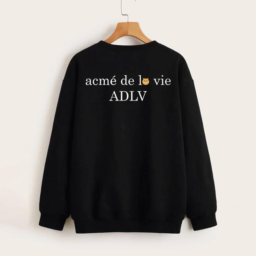 Áo nỉ Sweater ADLV Kakao Đen, Trắng Nỉ Ngoại Dài Tay Form Rộng  - Unisex Nam Nữ KKim SHOP