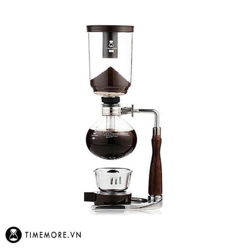 [CHÍNH HÃNG] BÌNH PHA CÀ PHÊ SYPHON TIMEMORE 5 CUP TAY CẦM GỖ