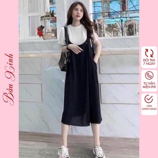 Váy bầu xinh sét cặp- Đầm bầu dáng suông đẹp kiểu trẻ trung mặc bầu và thời trang
