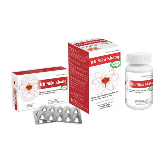 Ích Niệu Khang - Viên uống hỗ trợ giảm tiểu đêm, tiểu nhiều lần, tiểu són, tiểu không tự chủ