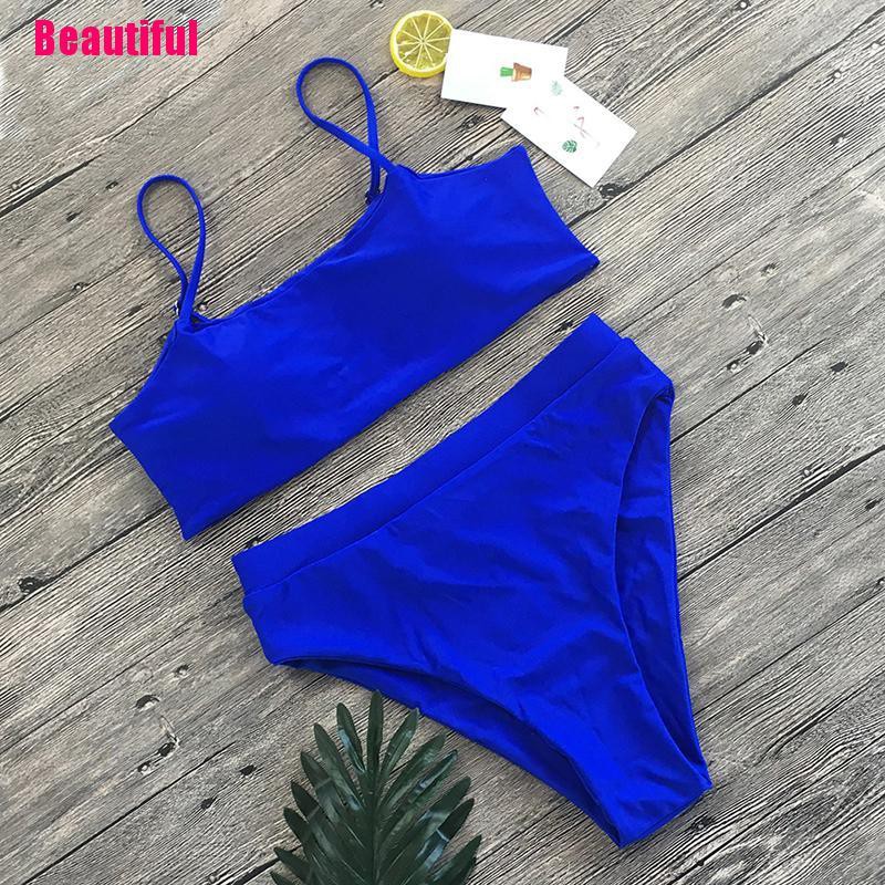 Bộ Bikini Lưng Cao Thiết Kế Quyến Rũ Cho Nữ