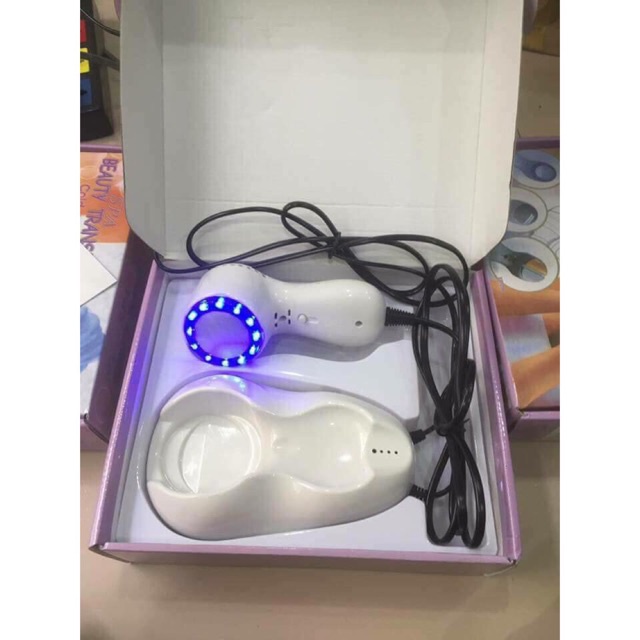 Búa Lạnh Điện Di, Búa Lạnh Massage Mặt Mini Có Đèn Dùng Trong Spa,