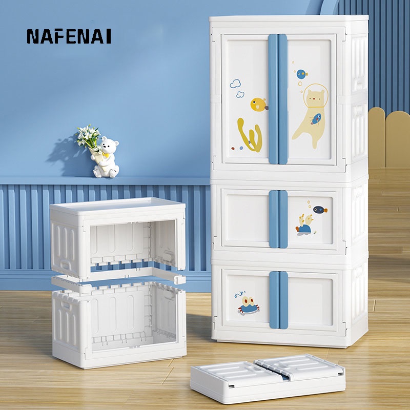 Tủ đựng đồ NAFENAI kiểu lắp ráp sức chứa lớn xếp chồng tiện lợi
