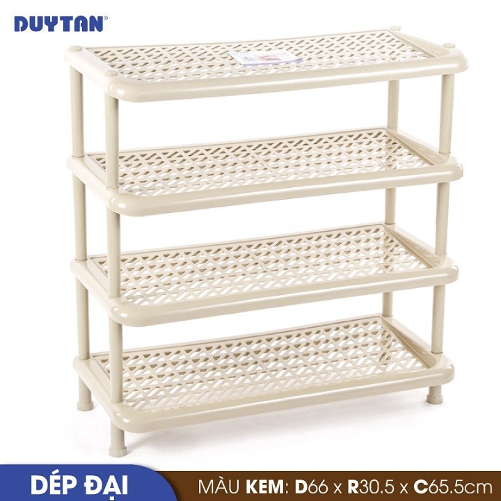 Kệ dép nhựa đại duy tân 4 Tầng (66 x 30.5 x 65.5 cm)