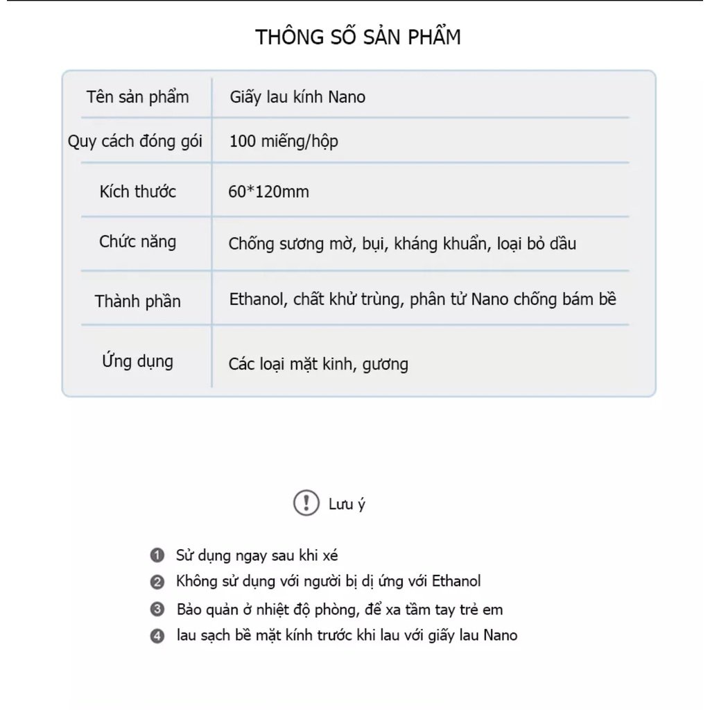 Khăn lau kính Nano, khăn lau kính chống bám hơi nước, lau sạch nhờn vân tay bụi bẩn trên mắt kính, điện thoại