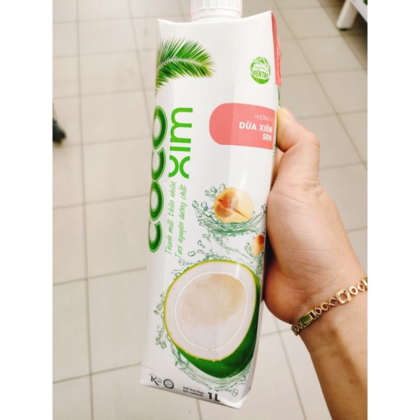 NƯỚC DỪA COCOXIM HỘP 1L XIÊM XANH,XIÊM SEN SIÊU NGON