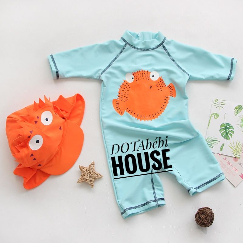 [9-24kg](nhiều mẫu) Đồ bơi kèm nón cho bé trai/gái