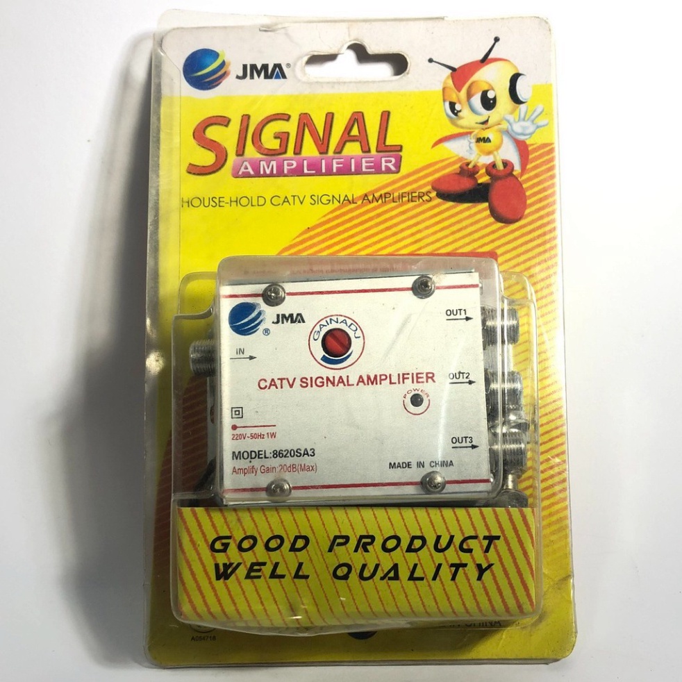 Bộ Chia Truyền Hình Cáp 1 Ra 3 JMA 8620SA3 H2Pro Cao Cấp Có Khuếch Đại Tín Hiệu