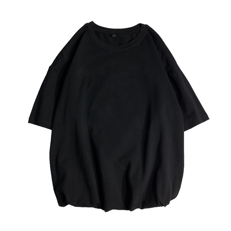Áo thun IFNICEFUTURE bằng cotton màu trơn tay ngắn dáng rộng thời trang cho nam nữ