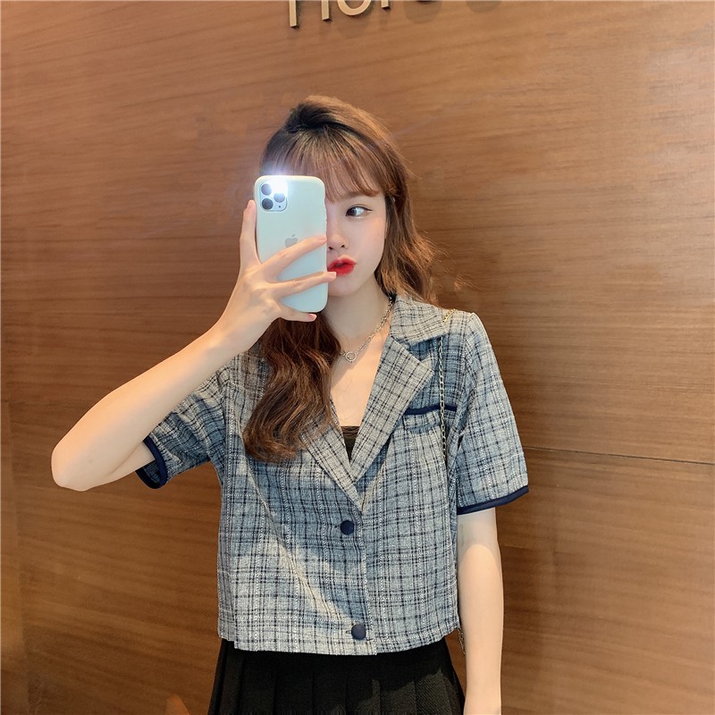Xiaozhainv Áo Khoác Vest Dáng Rộng Kẻ Sọc Kiểu Hàn Quốc Cá Tính | BigBuy360 - bigbuy360.vn