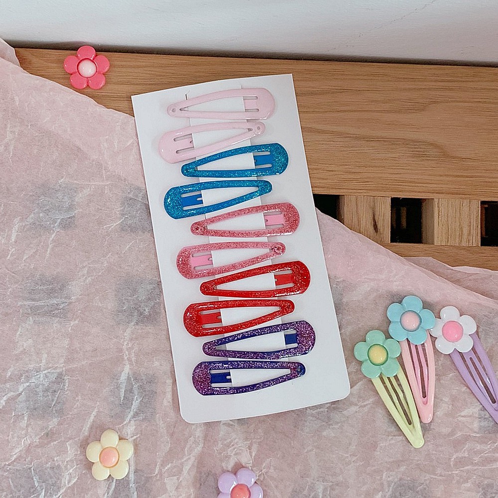 Set 2 Chiếc Kẹp Tóc Mái Đơn Giản, Dễ Thương