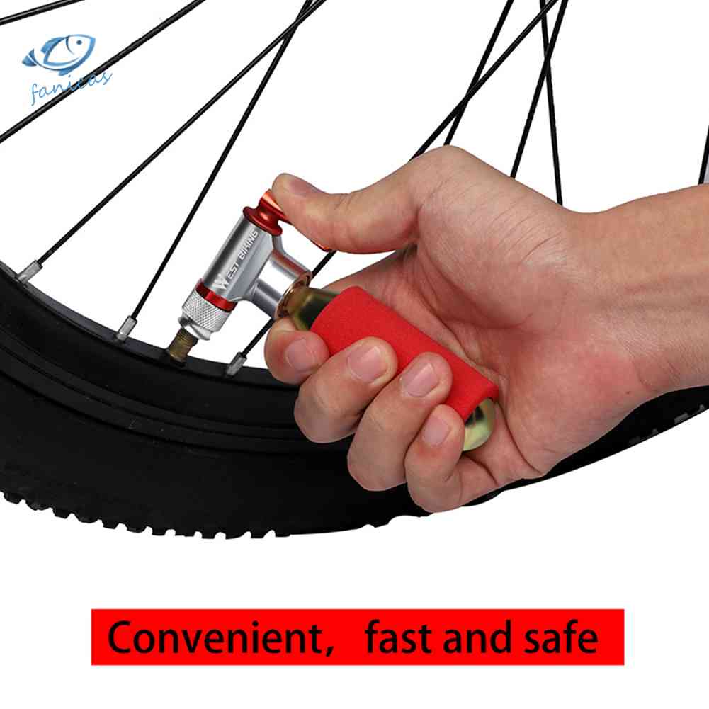 Bơm Xe Đạp Mini CO2 Hiệu Fic WEST BIKING