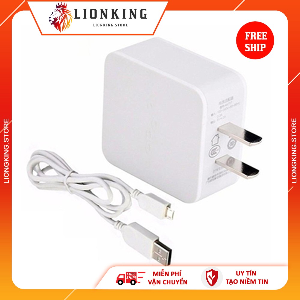 BỘ SẠC OPPO VUÔNG 2A LOẠI XỊN MÀU TRẮNG