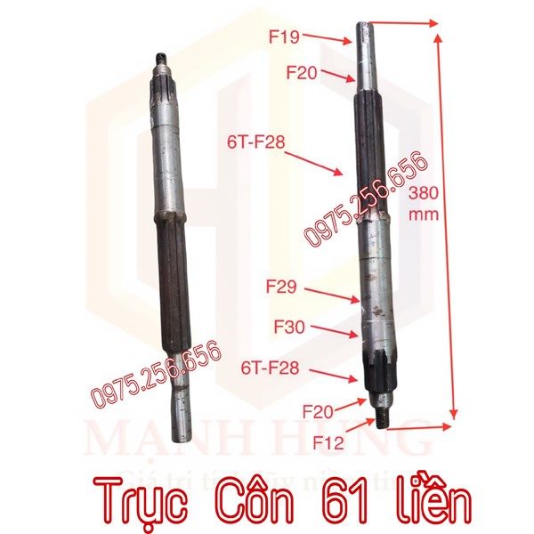 Trục Côn 61 liền