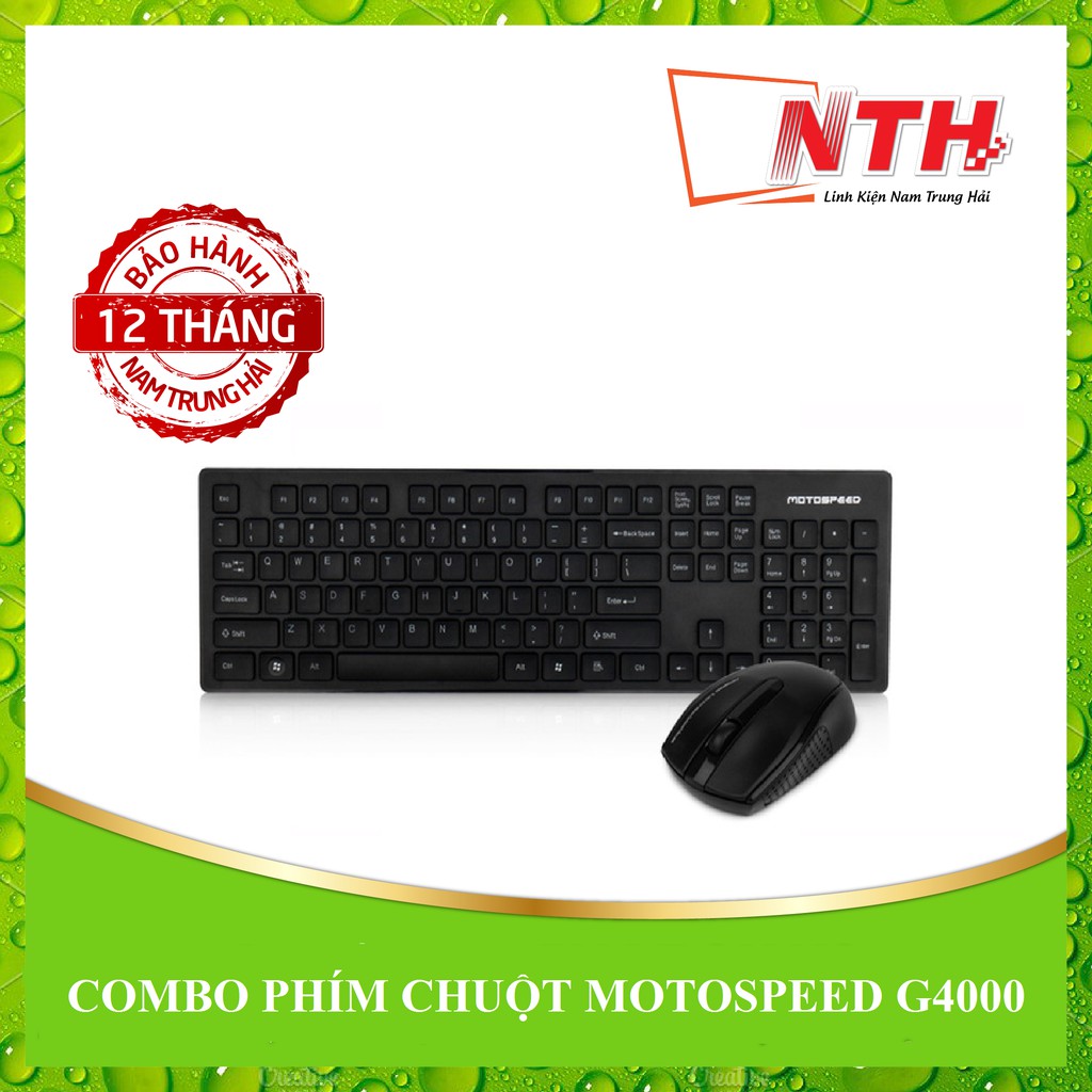 [ DÙNG ĐƯỢC CHO TIVI BOX ] COMBO PHÍM CHUỘT MOTOSPEED G4000