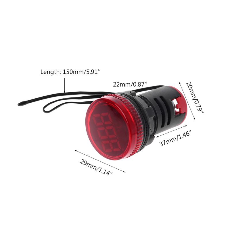 Đèn LED Hiển Thị Kỹ Thuật Số mm 22mm AC 50-380V Độ Chính Xác Cao