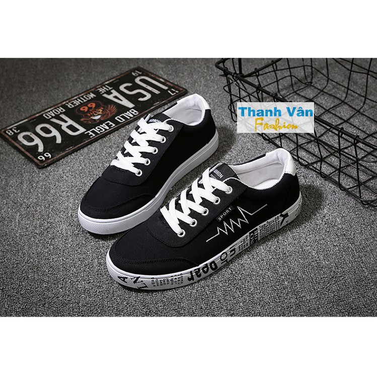 Giày nhịp tim nam phong cách graffiti độc đáo, size từ 39-44