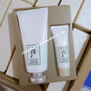 Sữa Rửa Mặt Làm Sáng Da Gongjinhyang Seol Brightening Cleansing Foam Whoo trắng 180+40ml