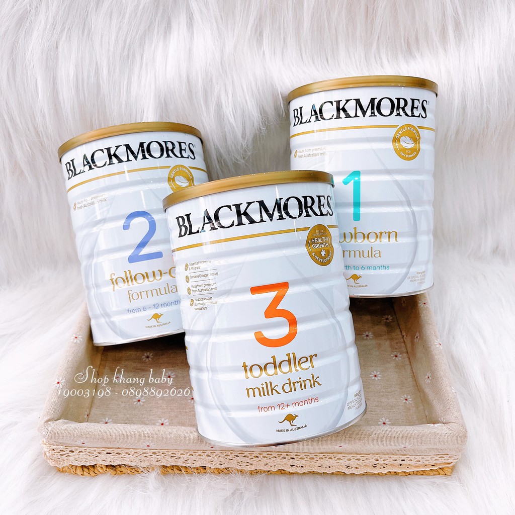 Sữa Blackmores số 1,2,3 mẫu mới nhất 900g Úc - Shop Khang Baby