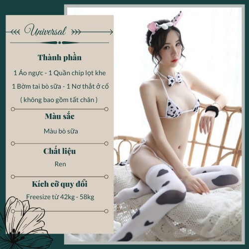 Đồ Cosplay Cô Bé Bò Sữa Đáng Yêu - Đồ Lót Hai Mảnh UNIVERSAL - DCP26 | BigBuy360 - bigbuy360.vn
