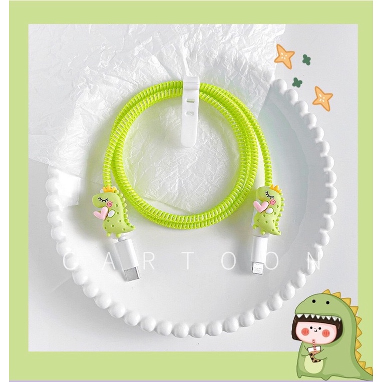 Bảo vệ sạc 2 đầu hình dễ thương kiểu Hàn Quốc