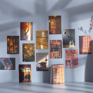 Tệp 50 tấm sticker phong cảnh vintage 3 lifestyle hiện đại trang trí sổ bullet journal - Tanpopo Sticker