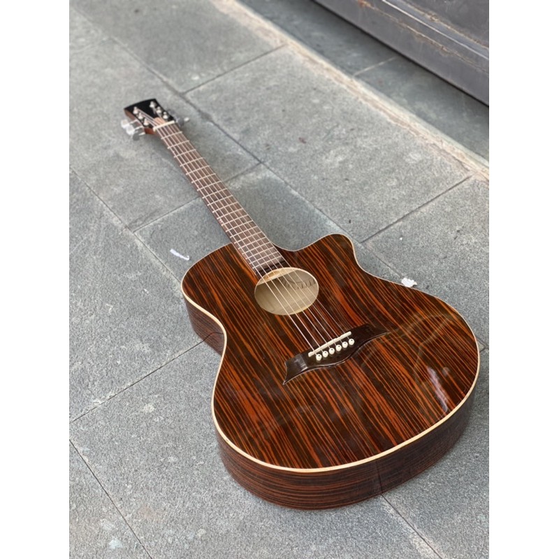 Đàn Guitar Acoustic FULL EBONY.CHÍNH HÃNG ST-REAL Guitar Sài Thành tặng phụ kiện