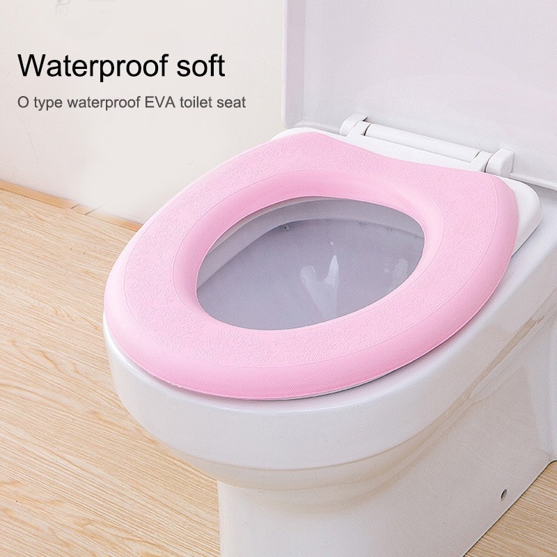 1 Miếng Lót Bệ Ngồi Toilet / Nắp Bồn Cầu / Nắp Bồn Cầu Hình Chữ O Bằng EVA Chống Nước