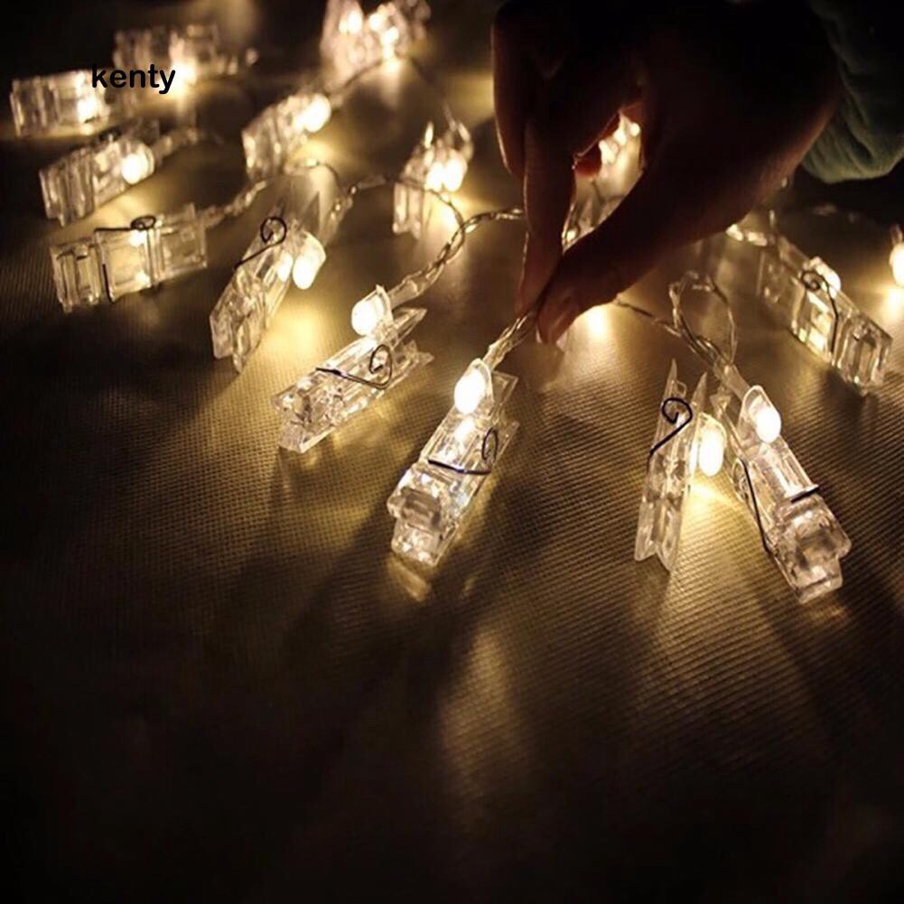 Kẹp Ảnh Đèn Led Xài Pin Không Chớp Nháy -3M 20 Kẹp Ảnh Đèn Led Phát Sáng Kẹp ẢNh Trang Trí Picture Clip Led Light | BigBuy360 - bigbuy360.vn