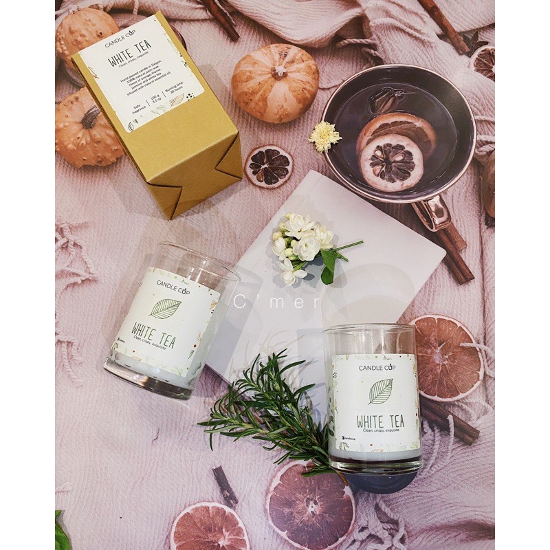 Nến thơm CandleCup- Mùi White Tea- 100gr