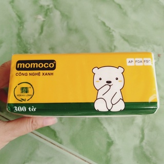 Khăn giấy rút Momoco (giấy lụa trắng 300 tờ)