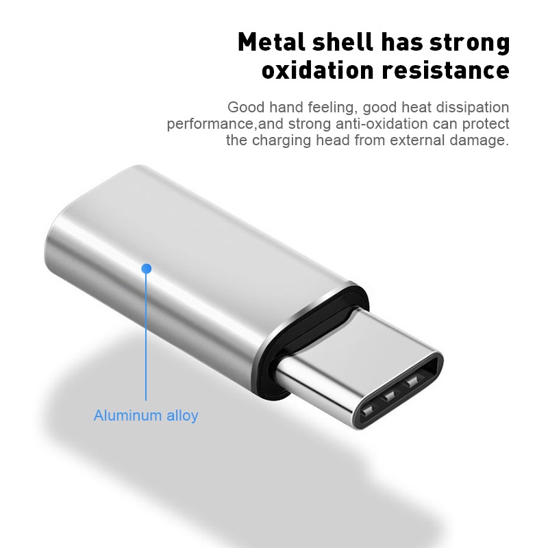 Bộ chuyển đổi micro usb to ligh to type-c to micro adapter type c for android converter data sync charging cable connector