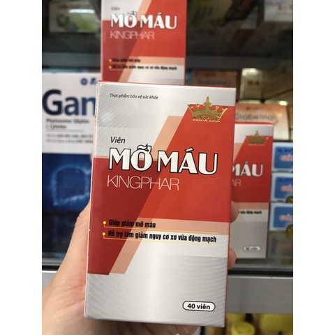 Viên mỡ máu Kingphar giúp hạ mỡ máu, điều hòa cholesterol phòng ngừa béo phì