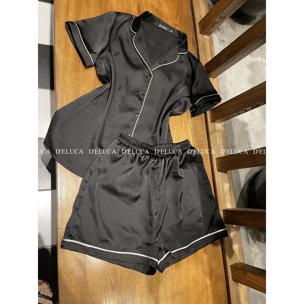 [Hình Thật+Video Tự Quay] 🌸 Bộ Ngủ Nữ Lụa Hàn Cao Cấp 🌸 Pijama Quần Cộc Áo Cộc Màu Trơn Phối Viền Mềm Mại Mặc Hè | BigBuy360 - bigbuy360.vn