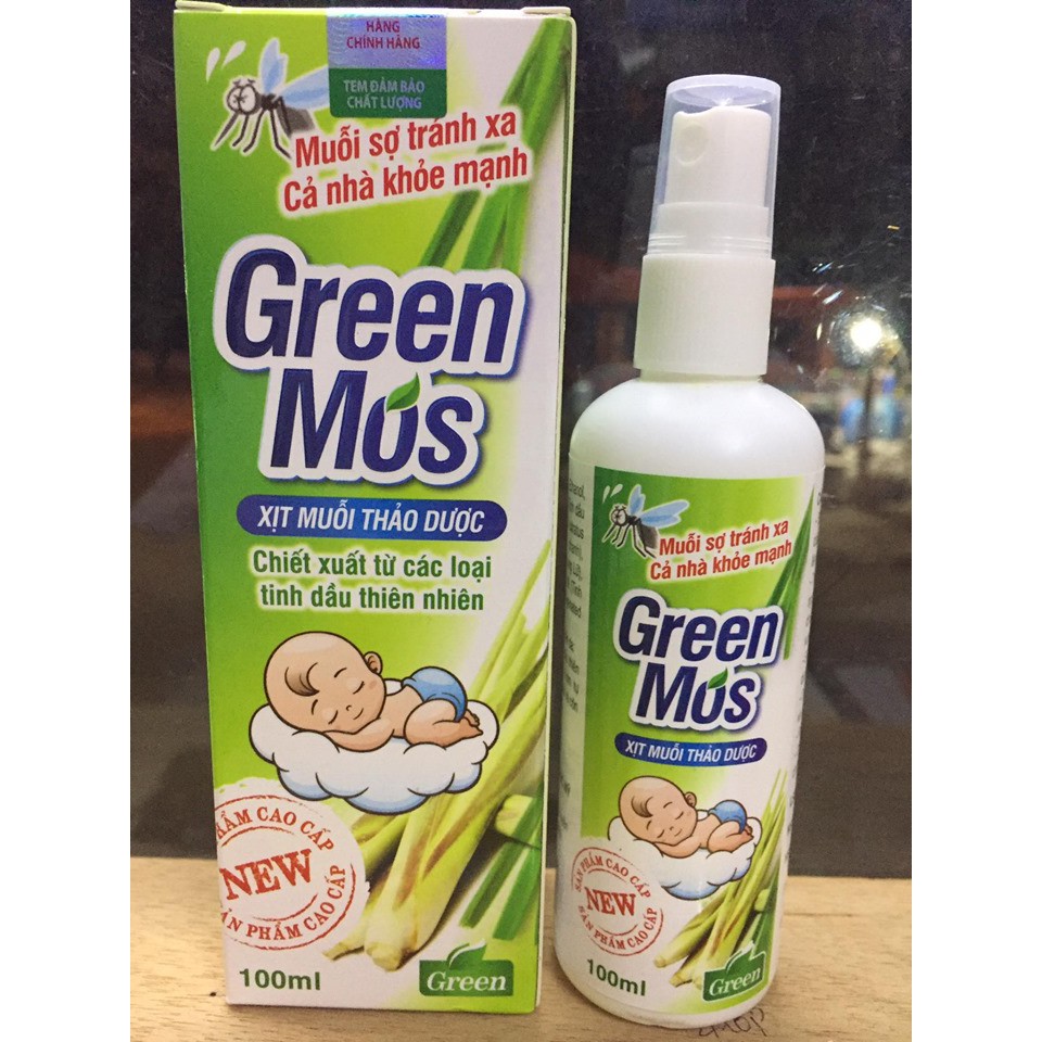 Xịt muỗi GREEN MOS lọ 100ml