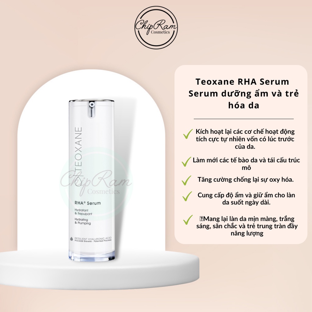 Serum dưỡng ẩm và trẻ hóa da Teoxane RHA Serum 30 ml