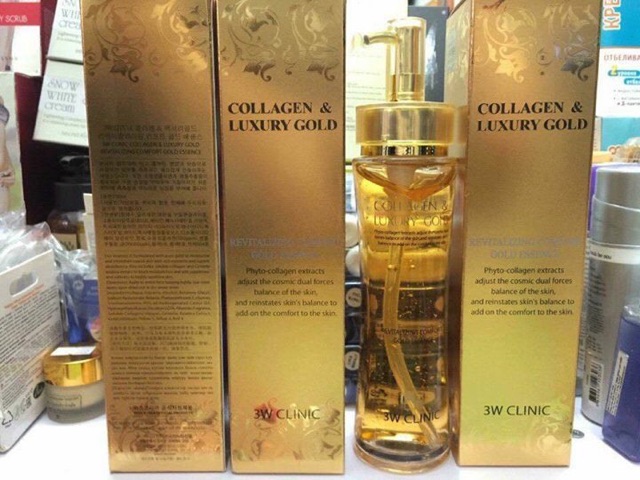 Tinh chất Collagen and Luxury Gold 3W Clinic cho làn da căng mịn