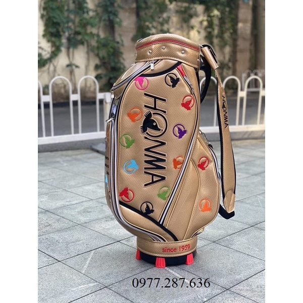 Túi đựng gậy golf Honma túi gậy da PU bóng cao cấp 5 ngăn tiện lợi shop GOLF PRO TM015