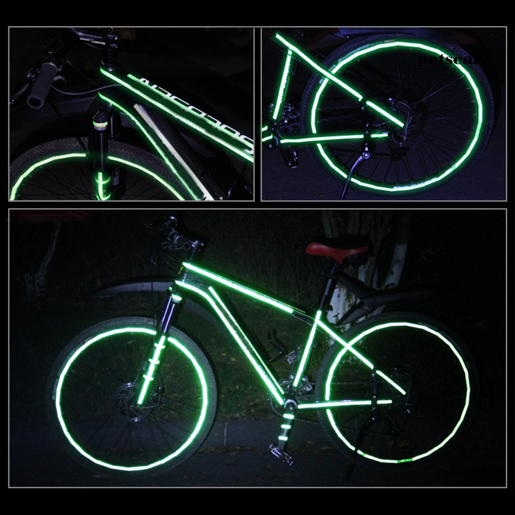 Cuộn Băng Keo Phản Quang Dài 8m Dán Viền Bánh Xe Hơi / Xe Máy Trang Trí Diy