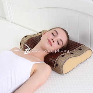 Gối Ngủ Định Hình Than Tre Hoạt Tính Chống Ngáy, Đau vai Gáy, Chất Liệu Cao Su Non GDH-09
