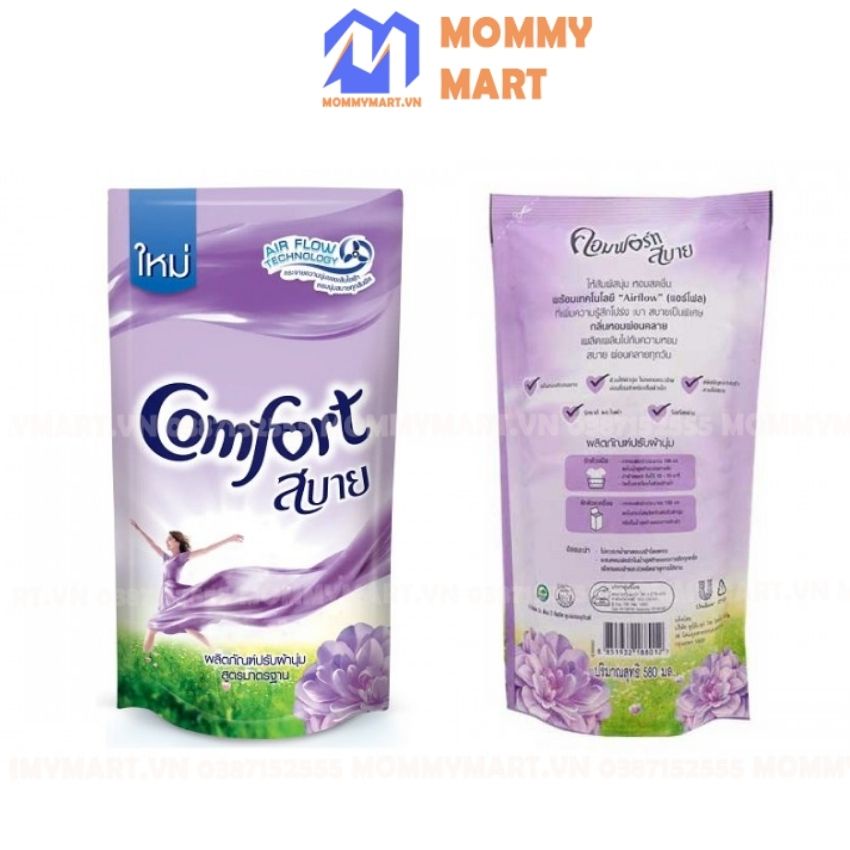 Nước xả vải Comfort 580ml nhập khẩu nội địa Thái lan lưu hương 48h NG15 - MommyMart