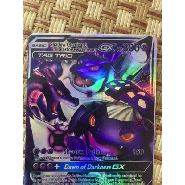 Bài pokemon Tag Trid Shadow Charizard, Blastoise, Venusaur GX