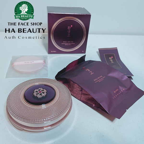 Phấn nước trang điểm chống lão hóa che phủ tốt khuyết điểm The Face Shop Yehwadam Hwansaenggo BB Cushion 20g SPF50+PA+++