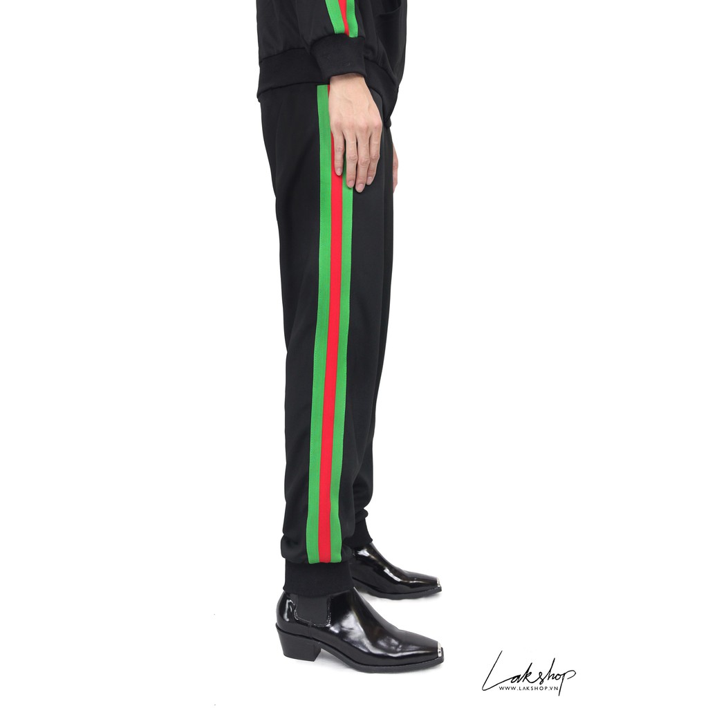 Quần Black/Green Logo Track Pant