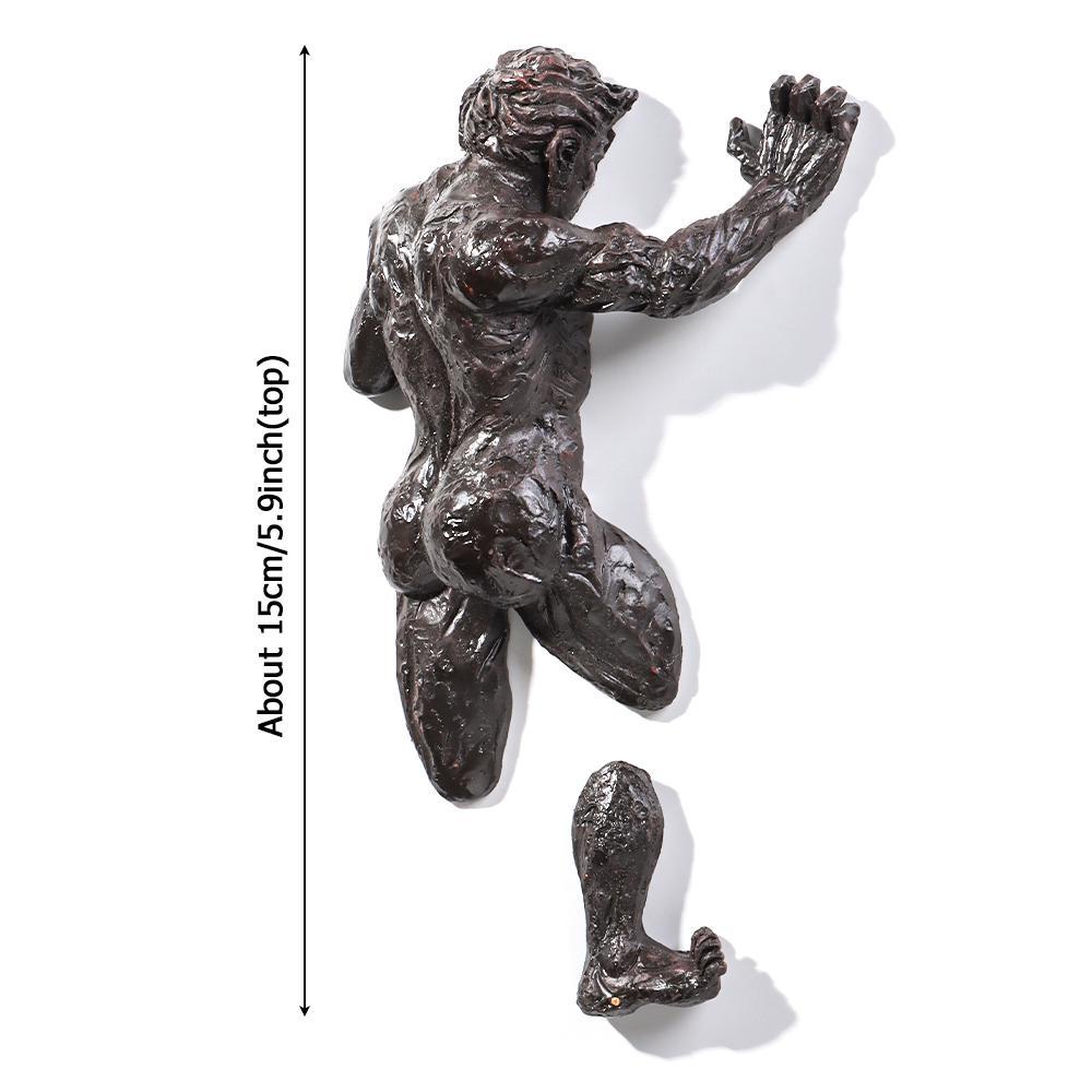 Tượng Điêu Khắc 3D Bằng Nhựa Resin Giả Đồng Treo Tường Trang Trí