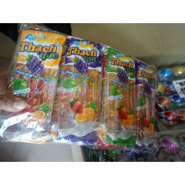 10 gói thạch que vị hoa quả ( 6 que/ 1 gói )