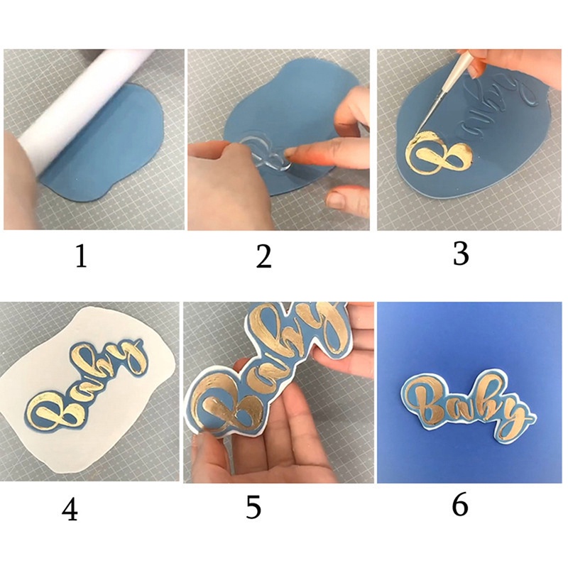 Khuôn Cắt Bánh Quy Hình Chữ Cái Bằng Acrylic Diy 3